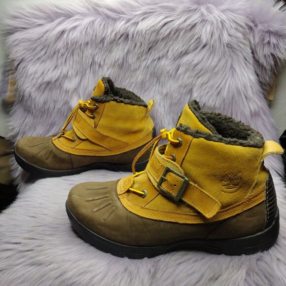 Timberland Youths Mallard Wp Chukka Wheat Brown Boot Kids Size 6.5 - Picture 1 of 7